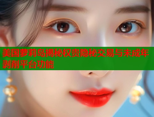美国萝莉岛揭秘权贵隐秘交易与未成年剥削平台功能  第1张