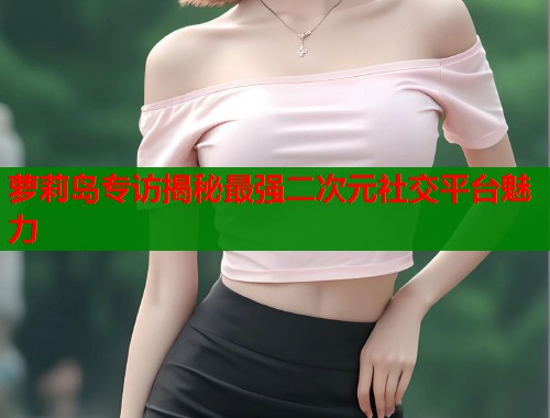 萝莉岛专访揭秘最强二次元社交平台魅力  第1张