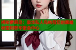 揭秘萝莉岛：豪华私人岛屿背后的黑暗秘密和奢华聚会中心