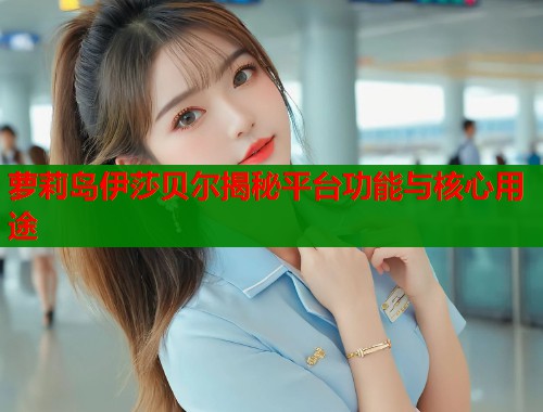 萝莉岛伊莎贝尔揭秘平台功能与核心用途  第2张
